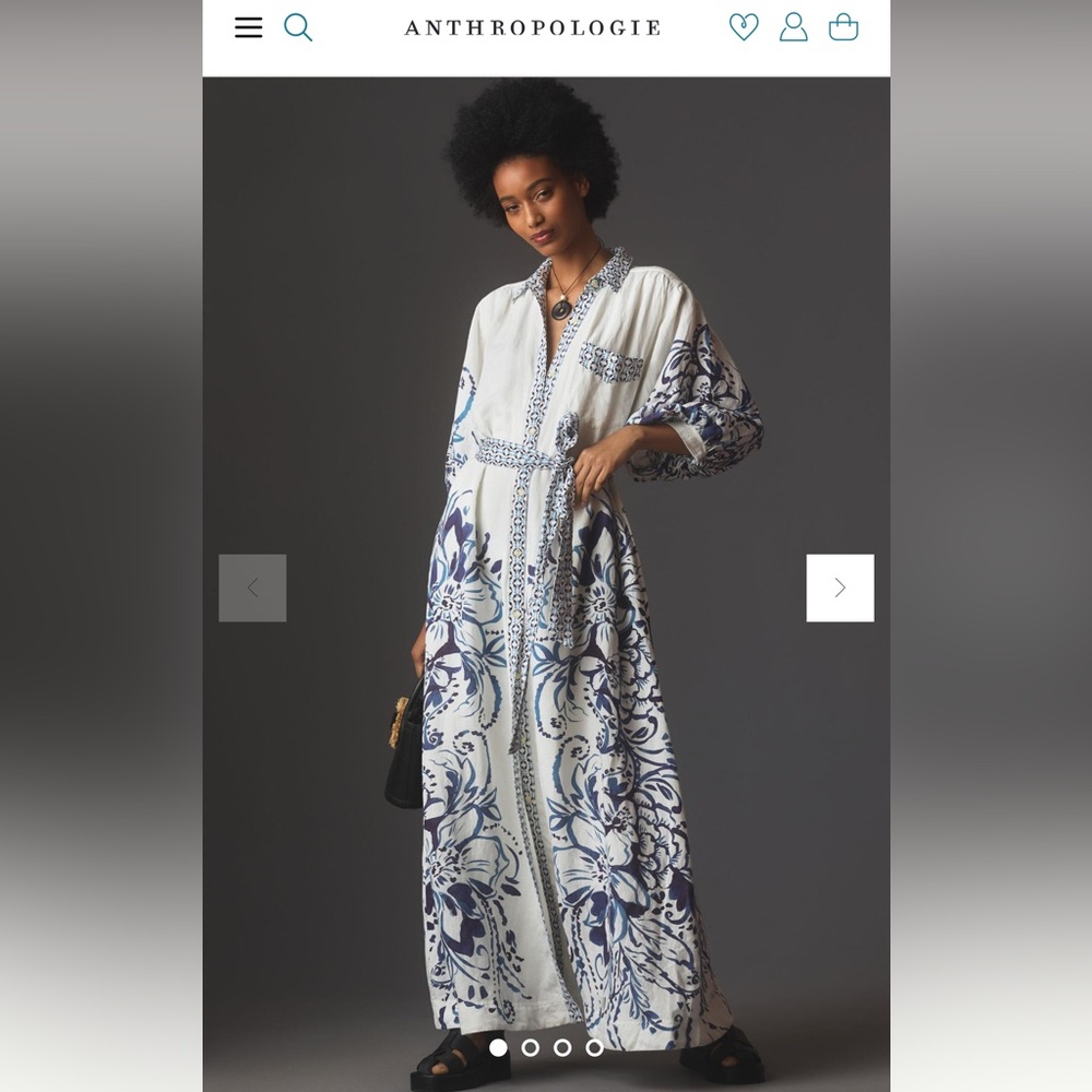 The Irene Linen Shirt Dress by Maeve